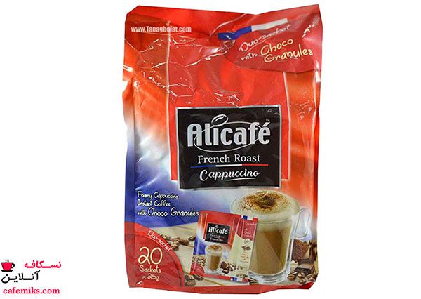 کاپوچینو فوری علی کافه مدل Alicafe French Roast 1 کاپوچینو فوری علی کافه مدل Alicafe French Roast
