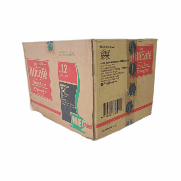 کاپوچینو علی کافه عمده حاوی 12 بسته 20 عددی 1 کاپوچینو علی کافه عمده حاوی 12 بسته 20 عددی